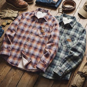 Plaid Fleece Lining Warm Shirt / チェック フリース ライニング ワーム シャツ