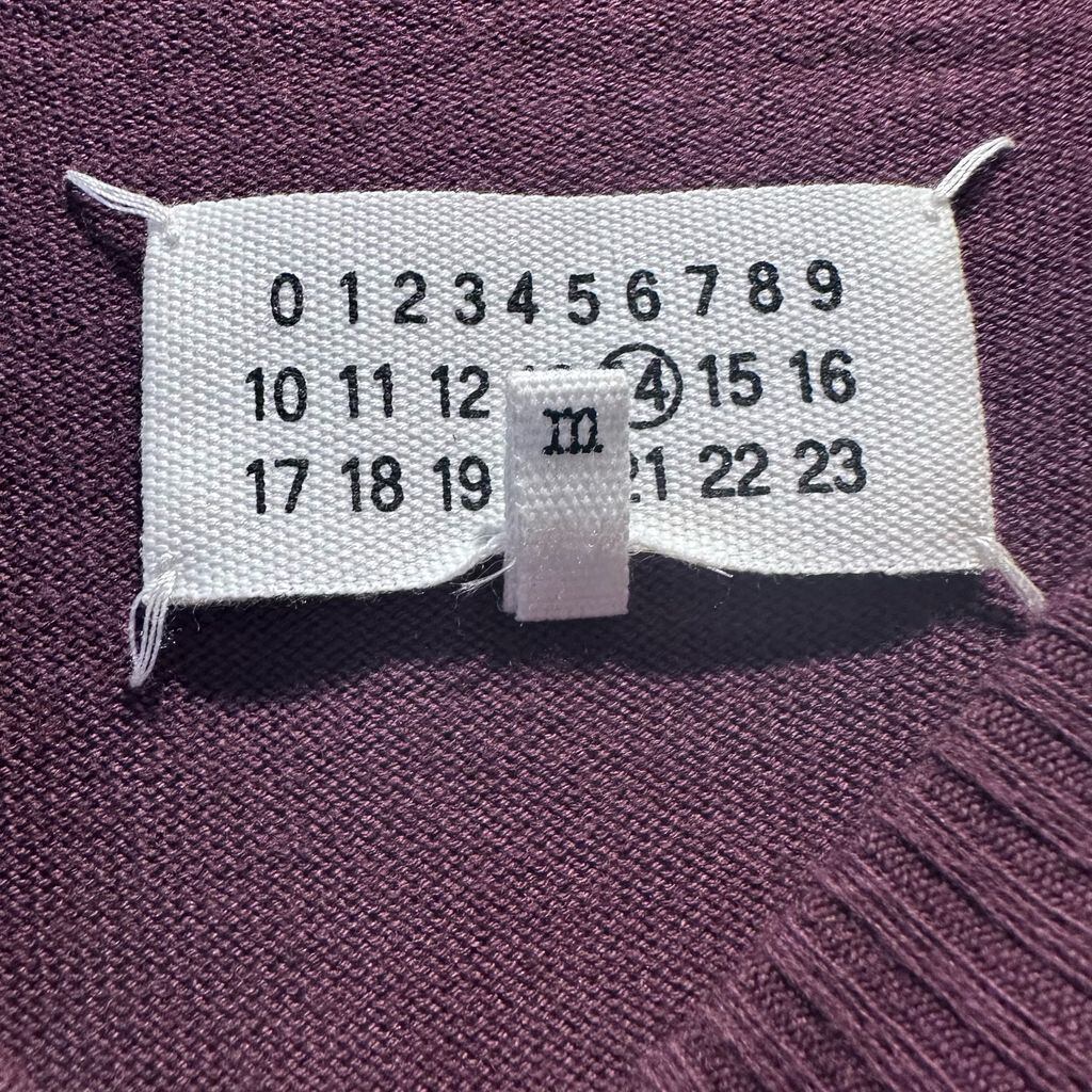 Maison Margielaマルジェラニットエルボーパッチパープル　M Maison Margiela メゾンマルジェラ 16AW ELBOW PATCHES KNIT ニット