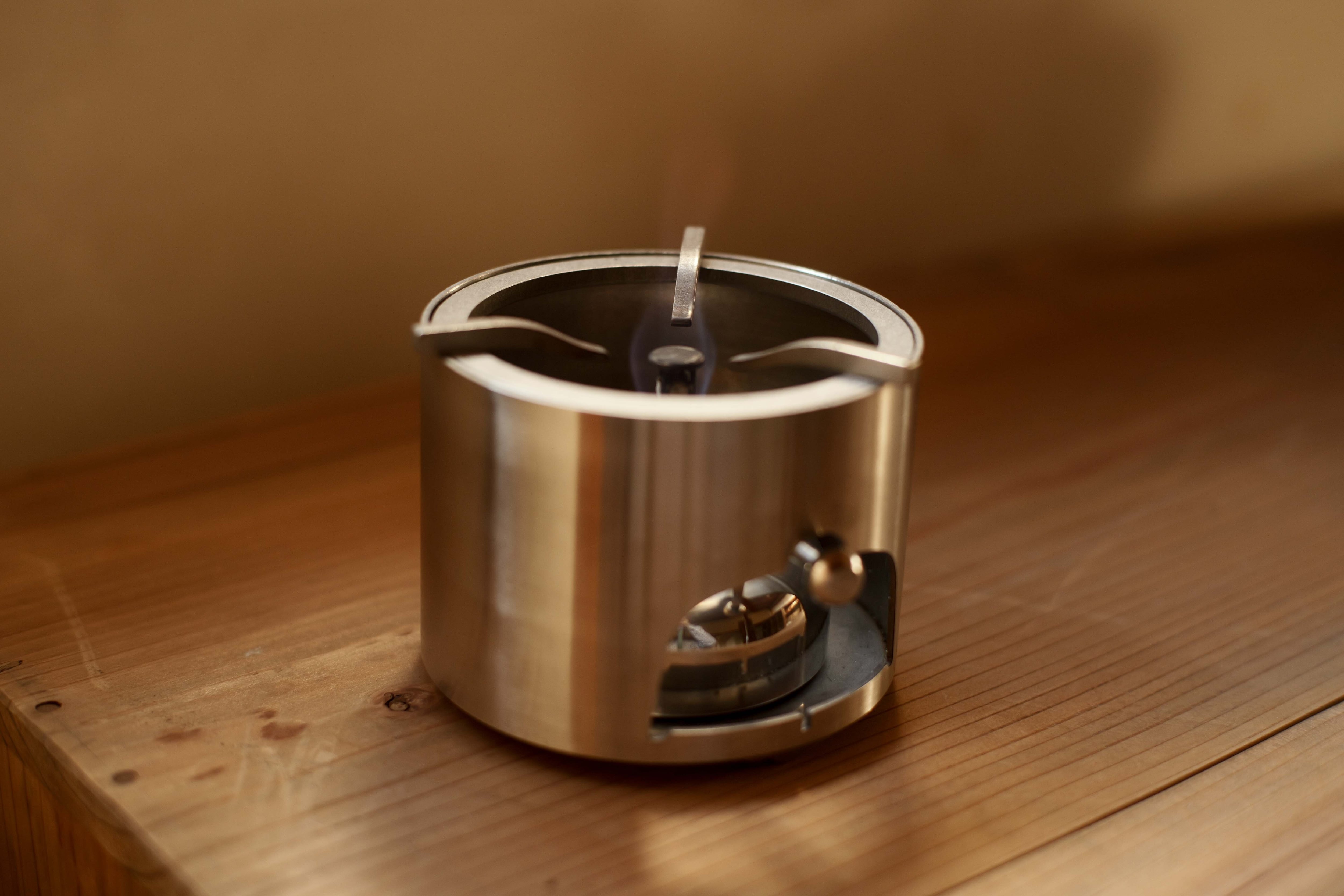 予約商品＞ステンレス炉& 火力調整可能アルコールランプ・セット（3月