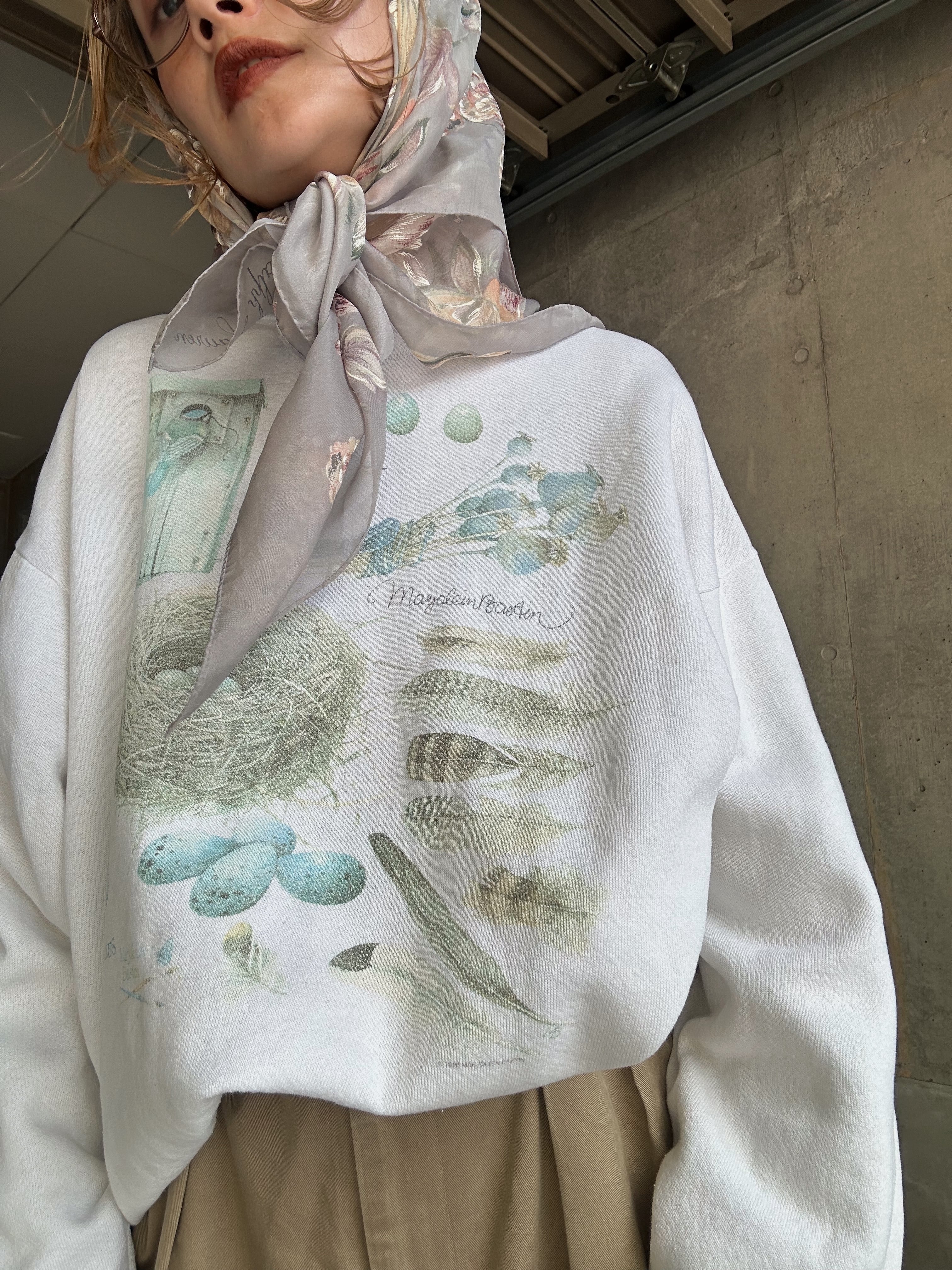 (CS2029)80’s Bird printed sweat