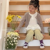 韓国子供服 / ninibello / Tommy Stripe Cardigan / カーディガン *XS~XXL*