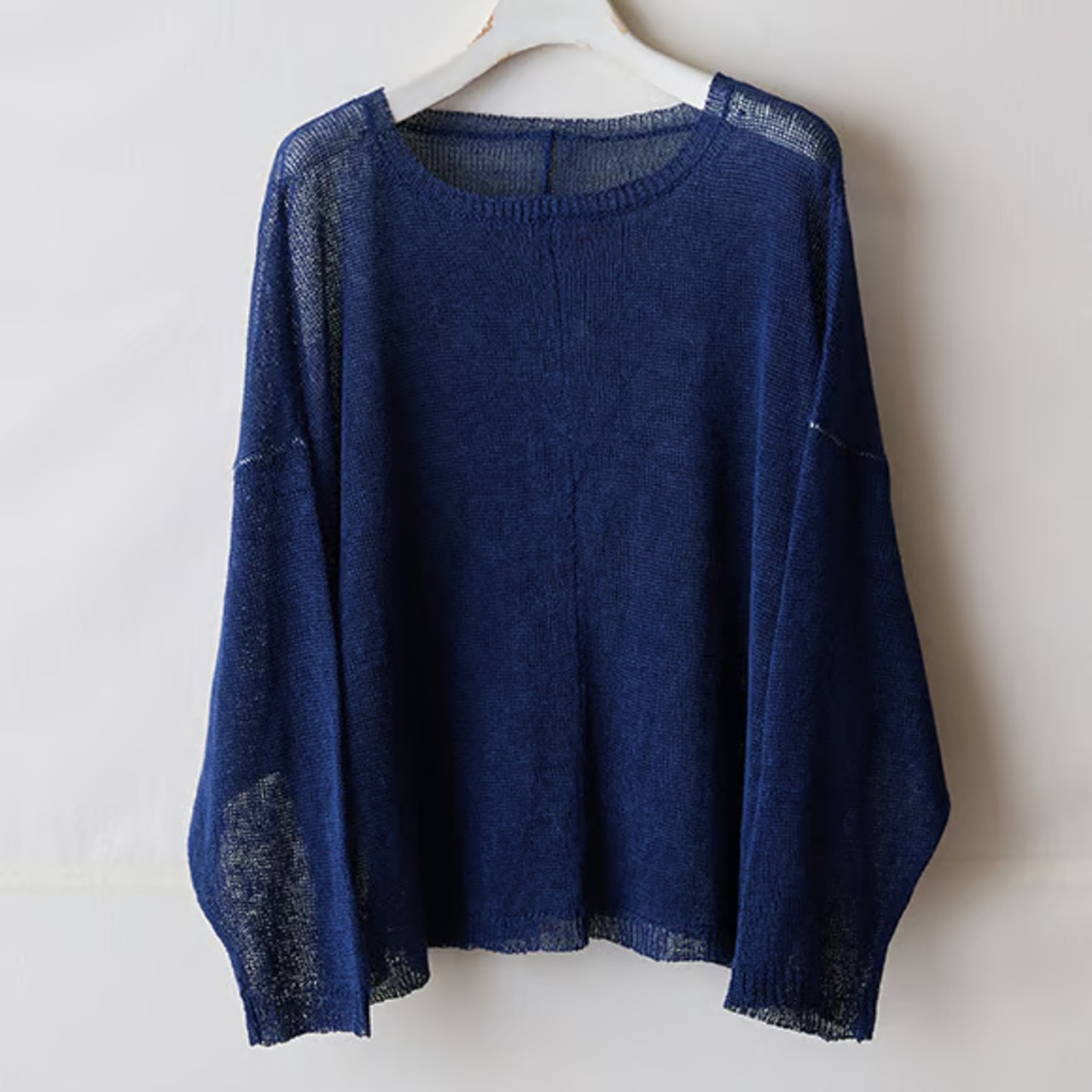 suzuki takayuki (スズキタカユキ) knitted cape リネンニットプルオーバー