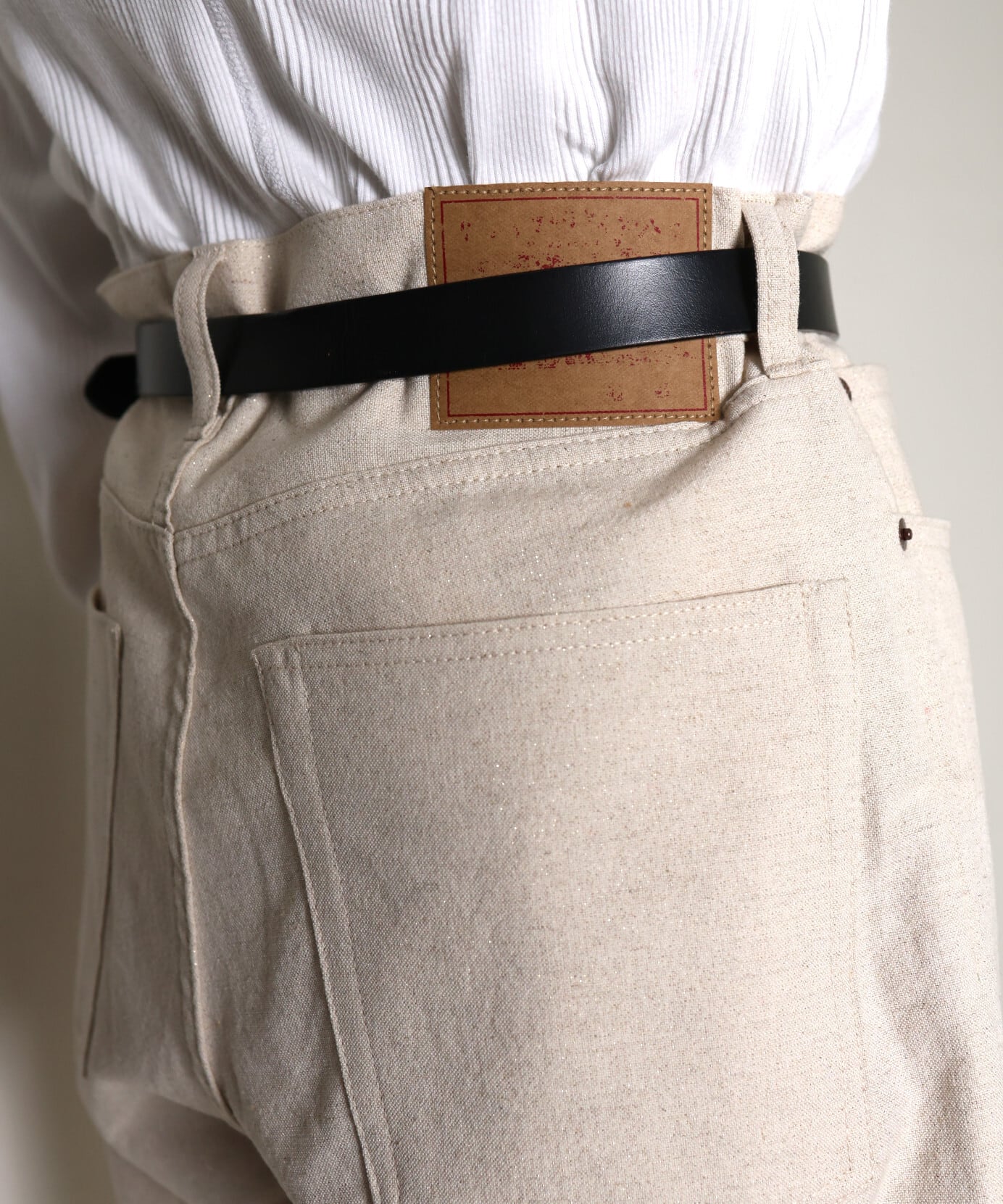 UNUSED / UW1192 WIDE GLITTER PANTS (BEIGE) | AfterSchool (アフター