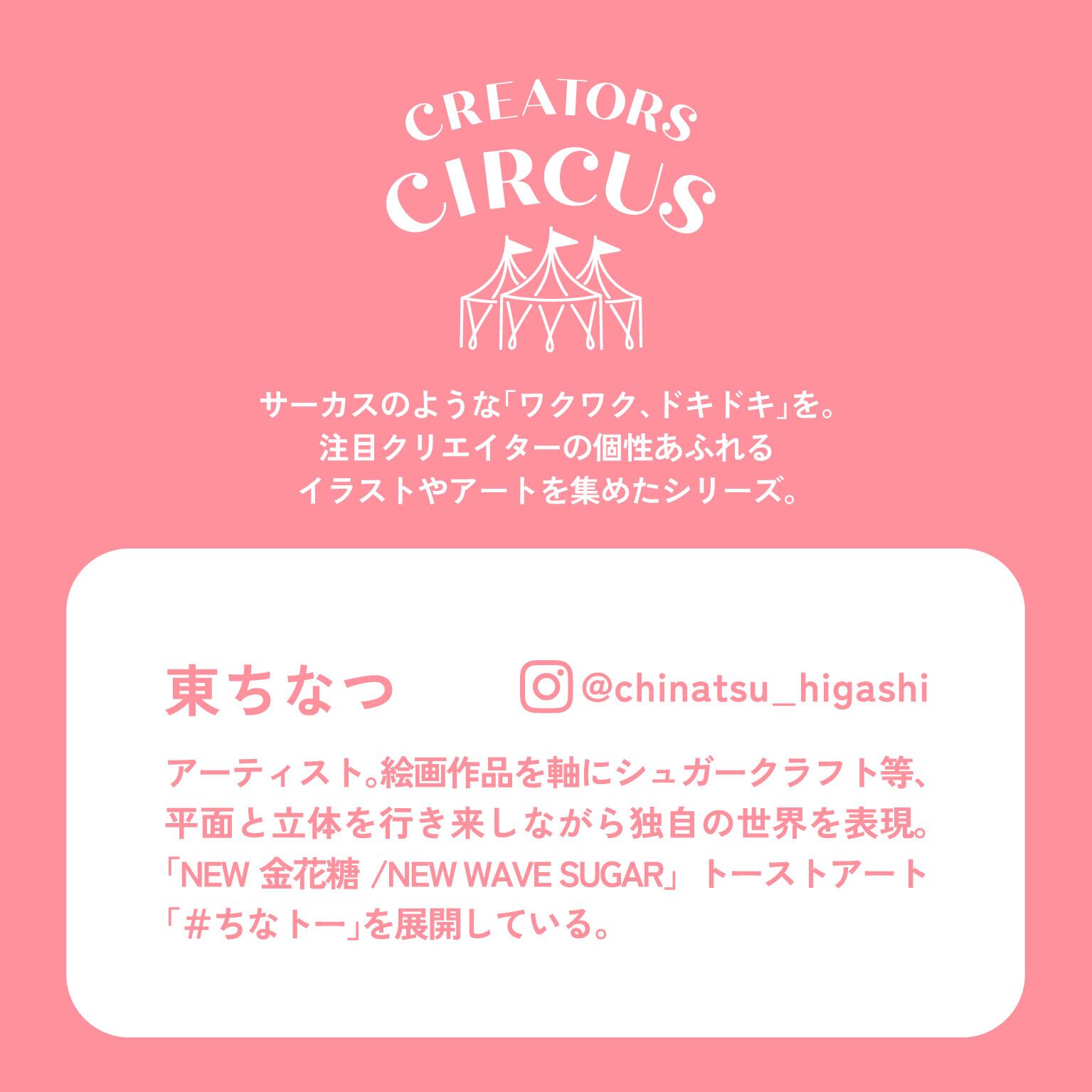 東ちなつ ステッカー クリエイターズサーカス kawaii toast | てんくーどう