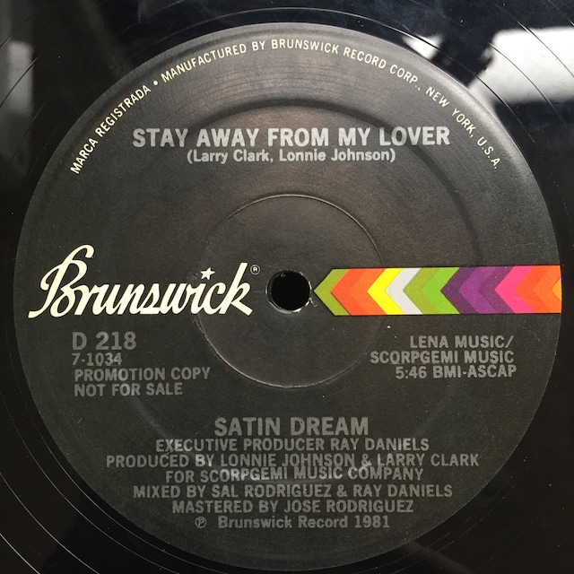 Satin Dream ‎– Stay Away From My Lover
