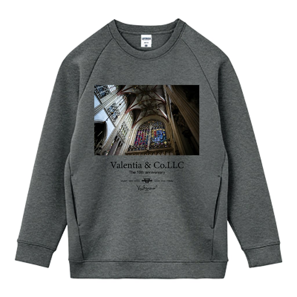 LIFEMAX 10oz ドライストレッチクルーネックトレーナー