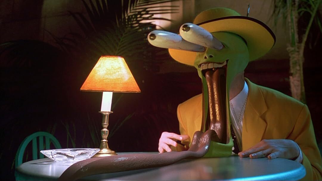 【 The Mask (マスク)】おったまげver. / 映画Tシャツ / Tシャツ / 90年代映画〚アメリカン雑貨 アメトイ〛