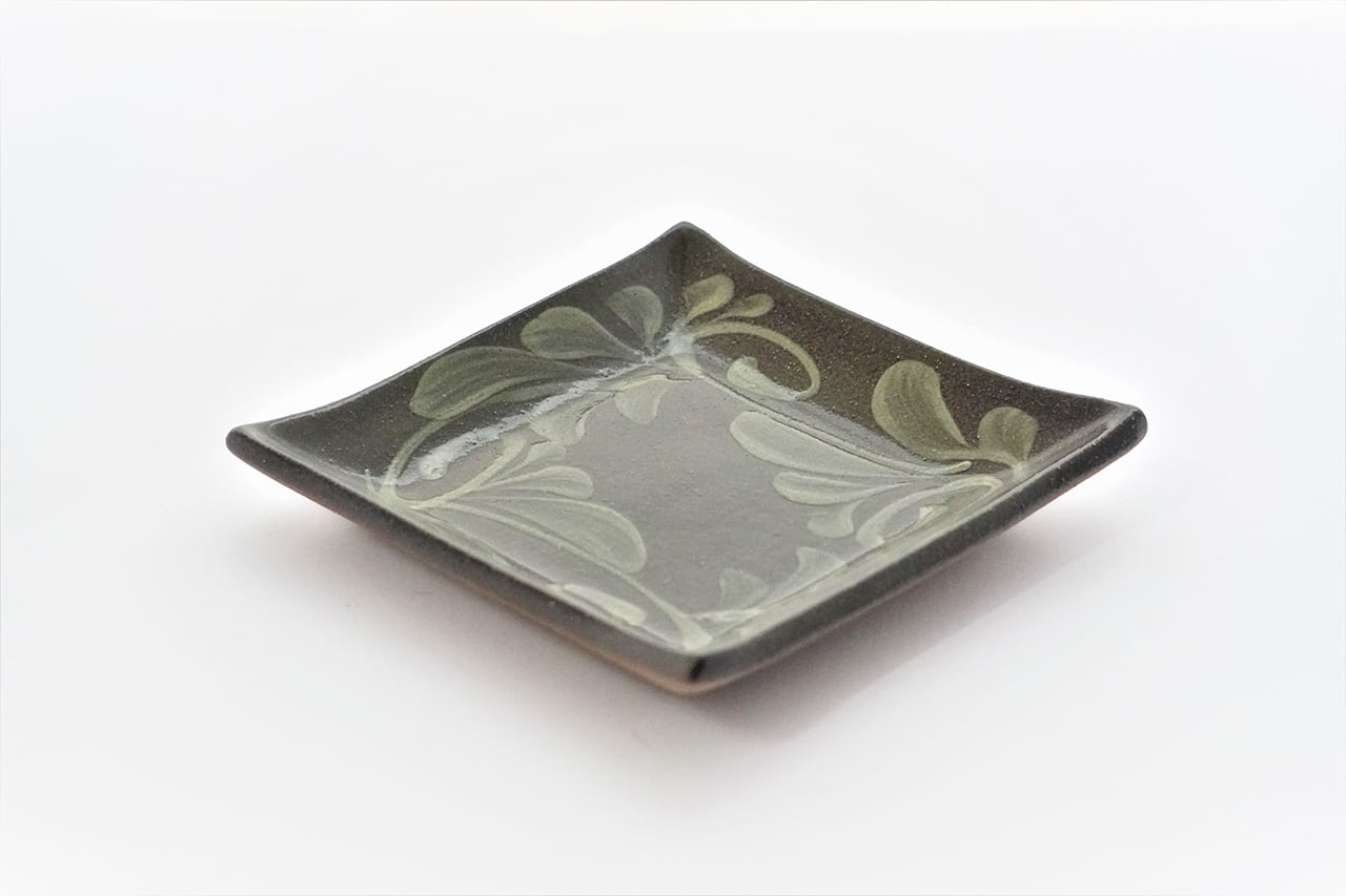 四角皿(□15) ゴス白いっちん