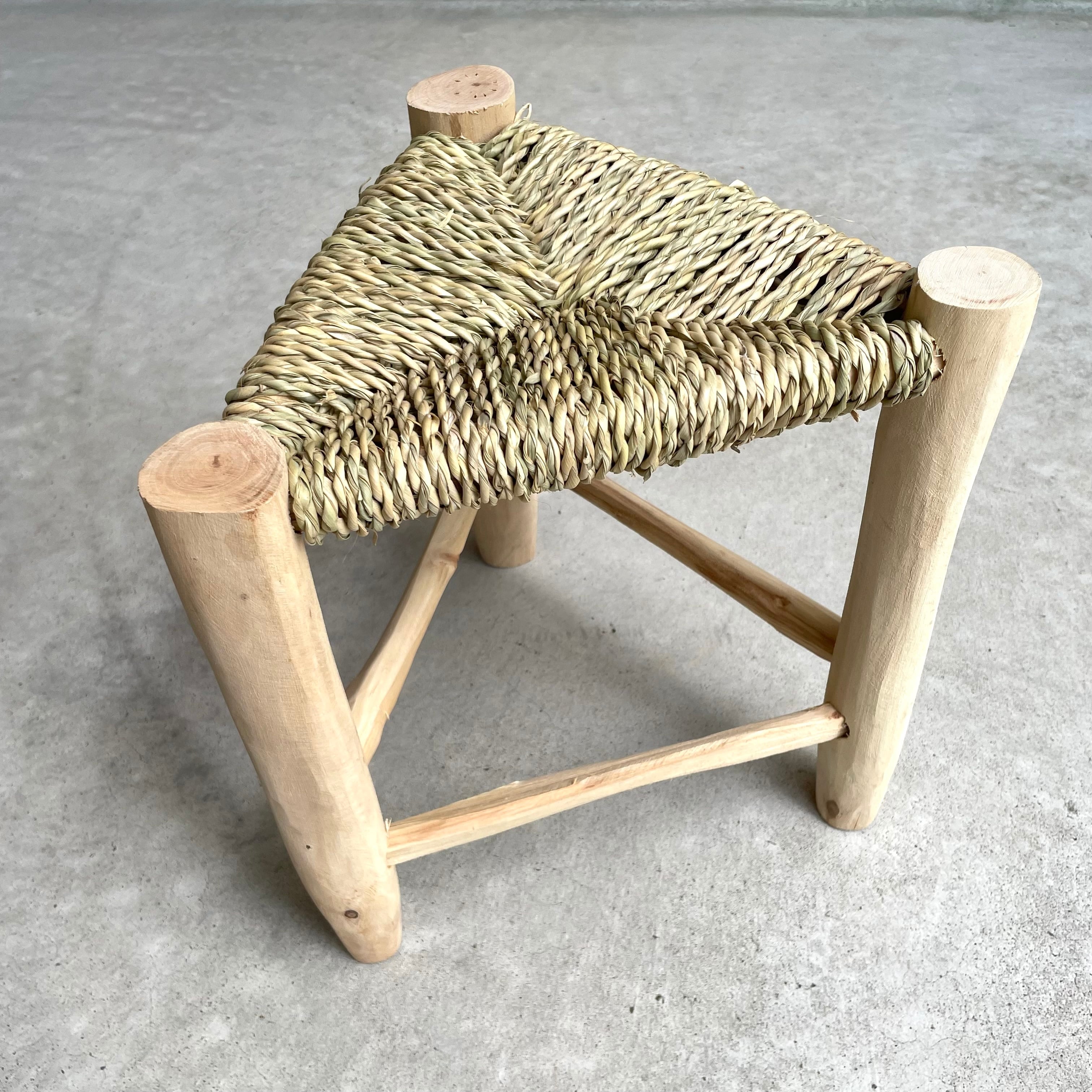 Moroccan wooden triangle chair モロッコ ドーム三角木椅子② w31