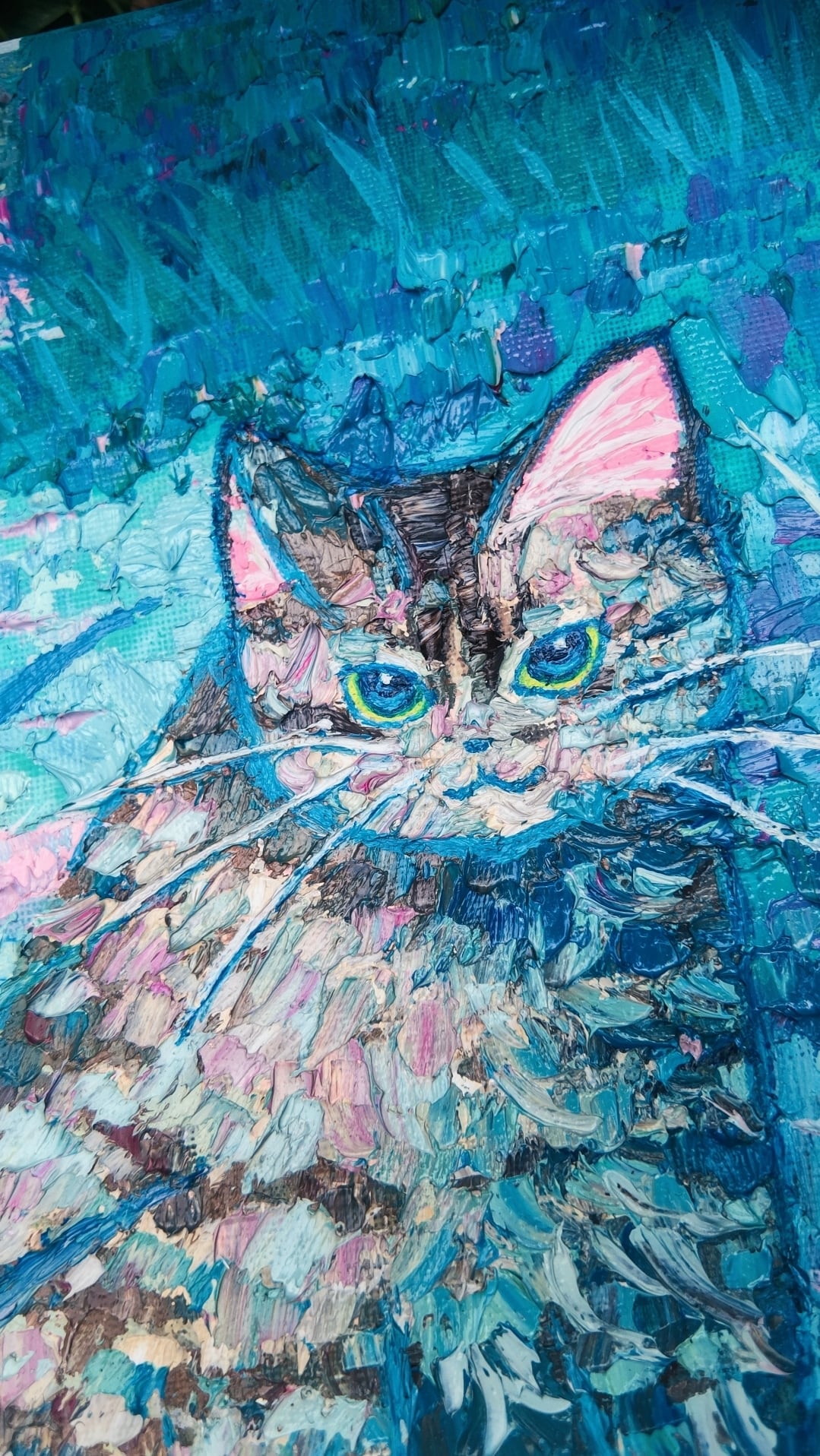 原画「ささみを催促している」 S3 | ユノとねこ