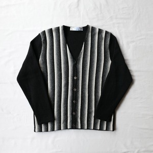 FANNI LEMMERMAYER "MONOTONE STRIPE" NO RIB ALPACA CARDIGAN