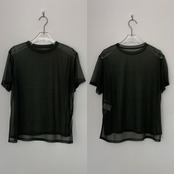 【予約：7月下旬入荷予定】sideslit sheer tee/4color set
