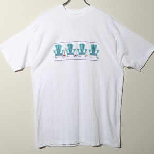 Deadstock XL 87年 USA 袖裾シングル Harborside Graphics Tシャツ ハーバーサイドグラフィックス