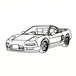 ホンダ NSX ウォールプレート ウォールアート ワイヤーアート風 自動車 インテリア雑貨 カフェ HONDA