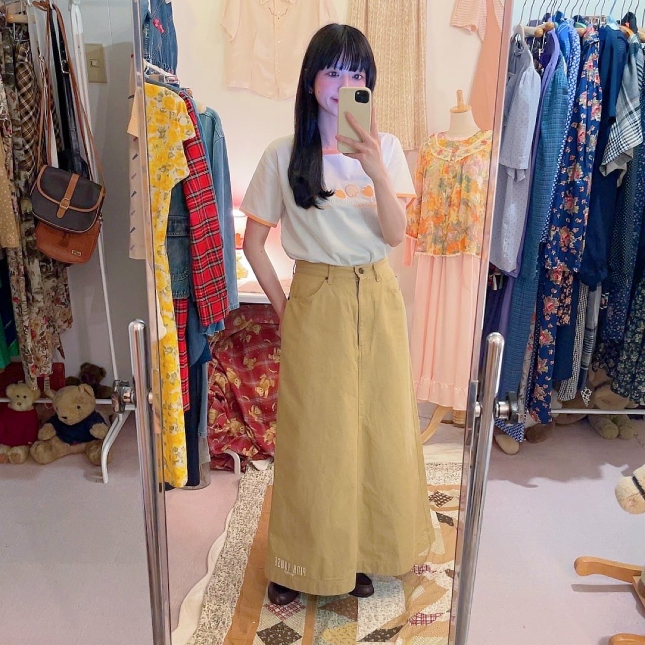 PINKHOUSE / wheel wappen long skirt
