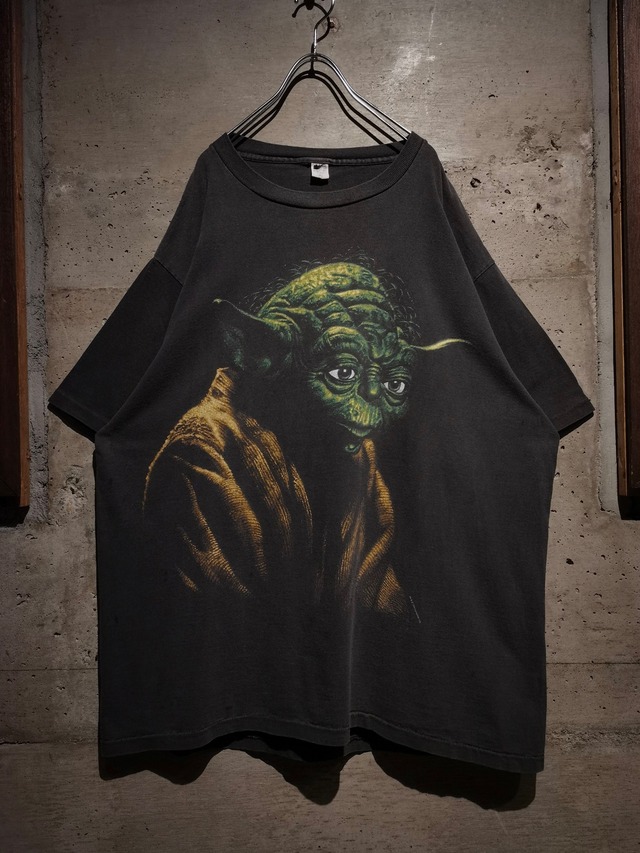 【Caka】"STAR WARS" "Yoda" 90's Print Design Loose T-Shirt