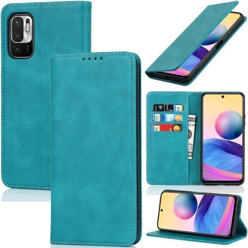 xiaomi redmi note 10 je ケース 手帳型 redmi note 10 je スマホケース 手帳型 redmi note 10 je xig02 ケース 手帳型 耐衝撃 xiaomi redmi note 10t カバー 手帳型 xig02 スマホケース 手帳型 xig02 カバー カードスロット、キックスタンド レザー スカイブルー 2299