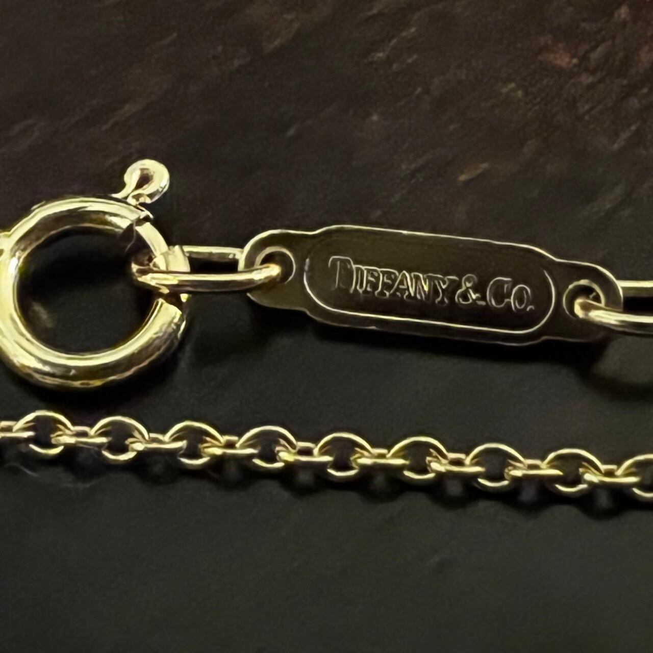 VINTAGE TIFFANY & CO. 14K Gold Caduceus Pendant Necklace