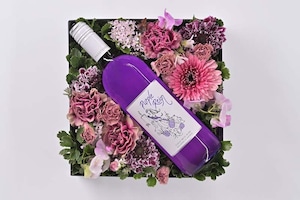 お花と紫ワインギフト