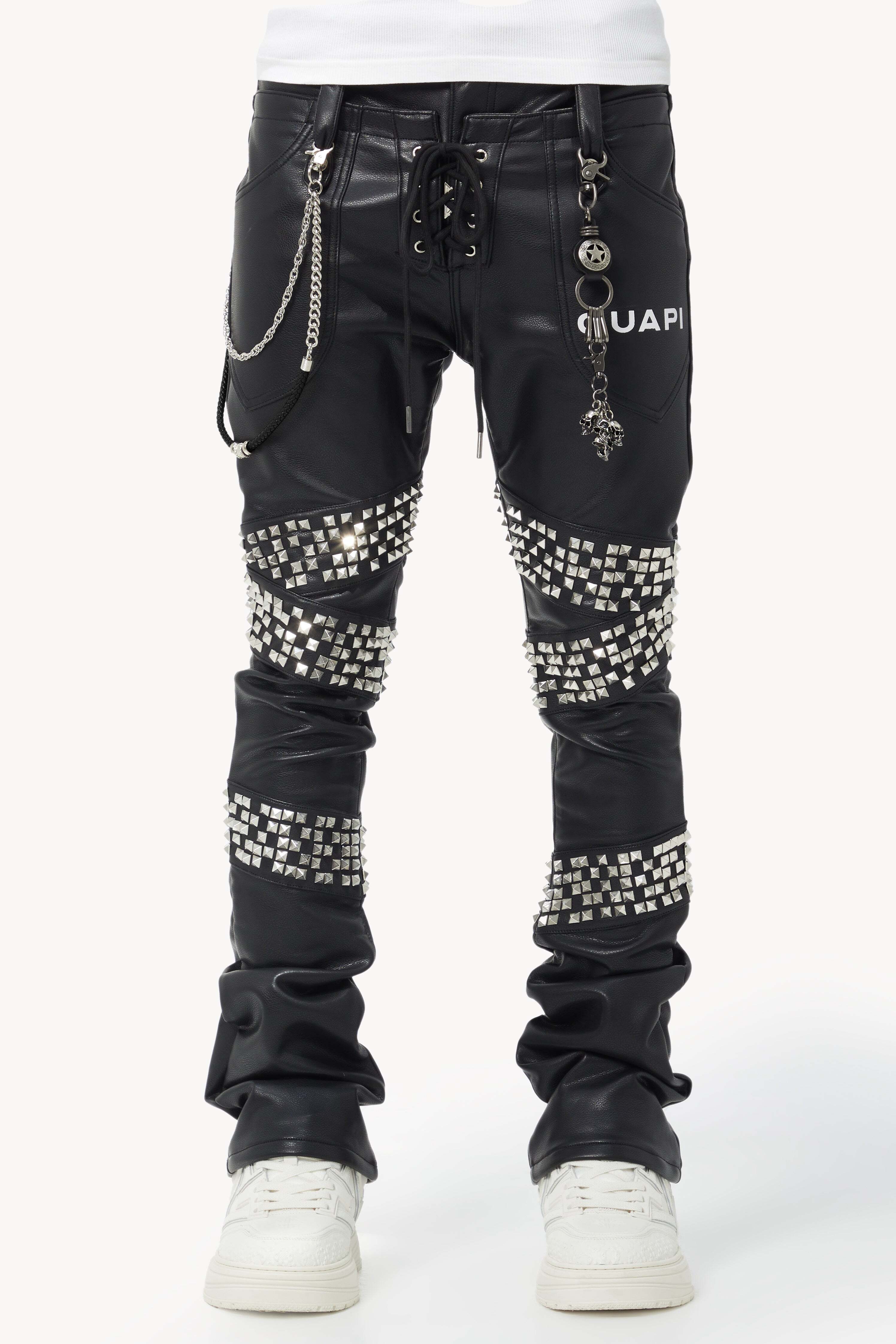 GUAPI -Obsidian Black Warpath Leather Pant- | Highflyer