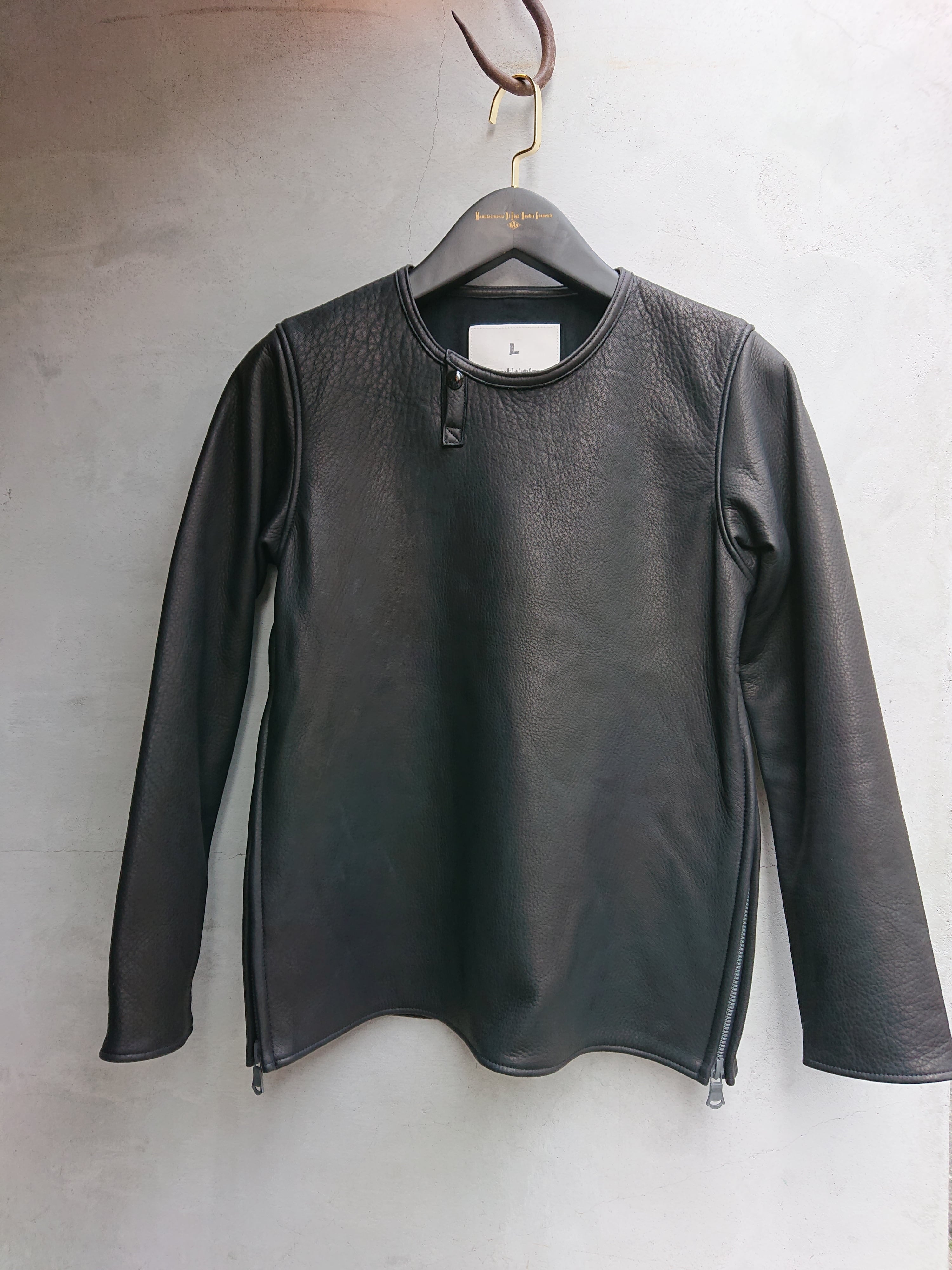 BAA COSTUME MFG. "MOLT" DEERSKIN SHIRTS Black Color