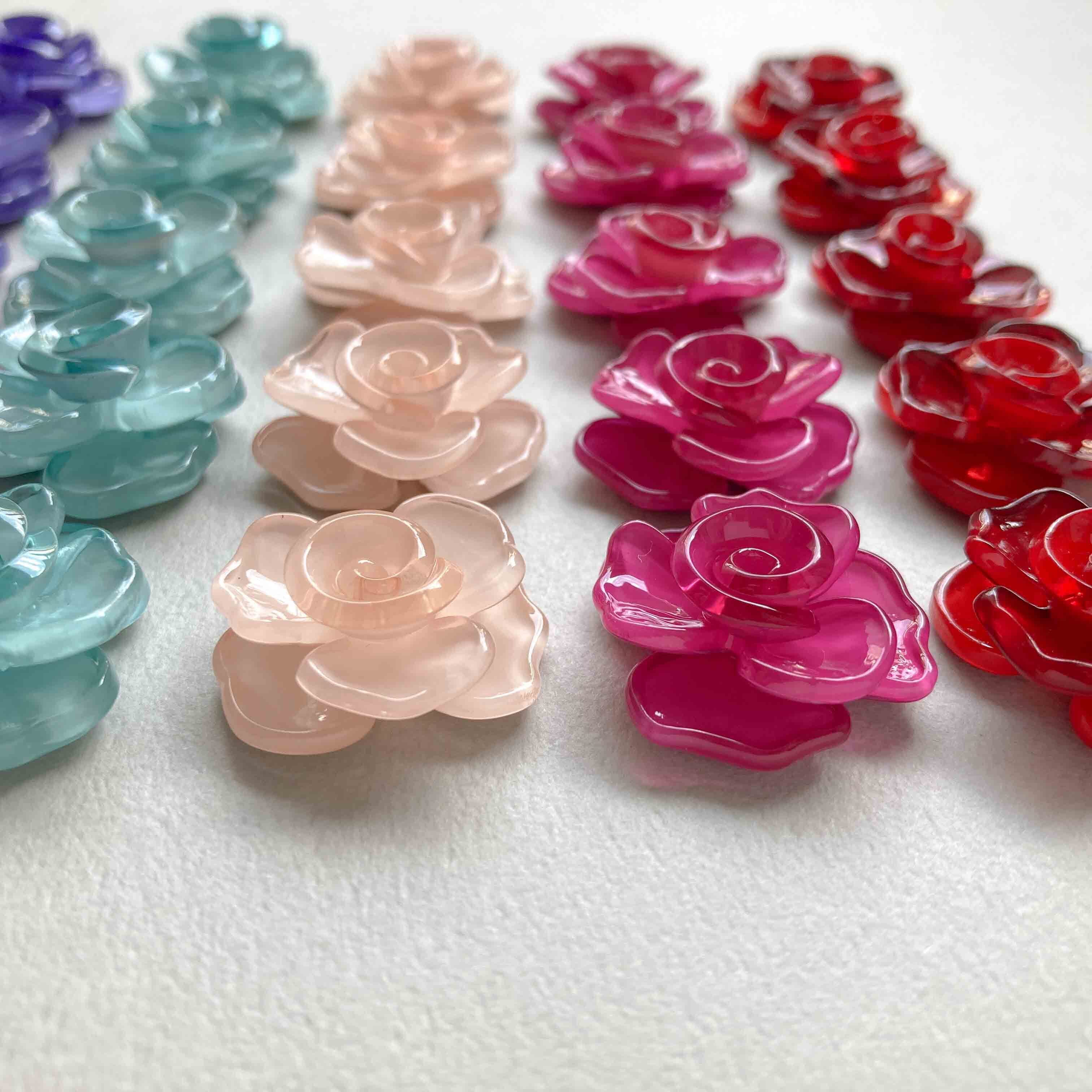 立体花びら重なるお花のデコパーツ | Dua-アクセサリーパーツショップ