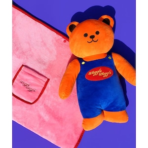 [WIGGLE WIGGLE] Teddy Bear 正規品 韓国ブランド 韓国通販 韓国ファッション 韓国代行 ブランケット クッション