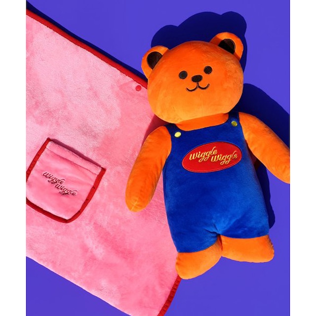 [WIGGLE WIGGLE] Teddy Bear 正規品 韓国ブランド 韓国通販 韓国ファッション 韓国代行 ブランケット クッション