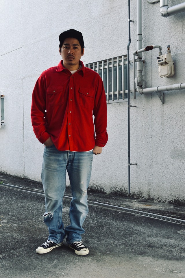 melton 70s-80s fleese work shirts メルトン フリースワークシャツ USA製