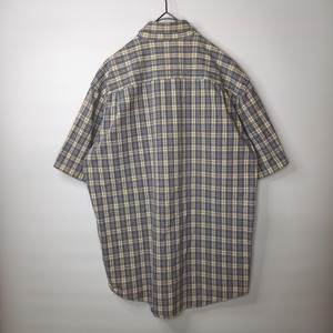90s　エルエルビーン　BDシャツ　半袖　チェック