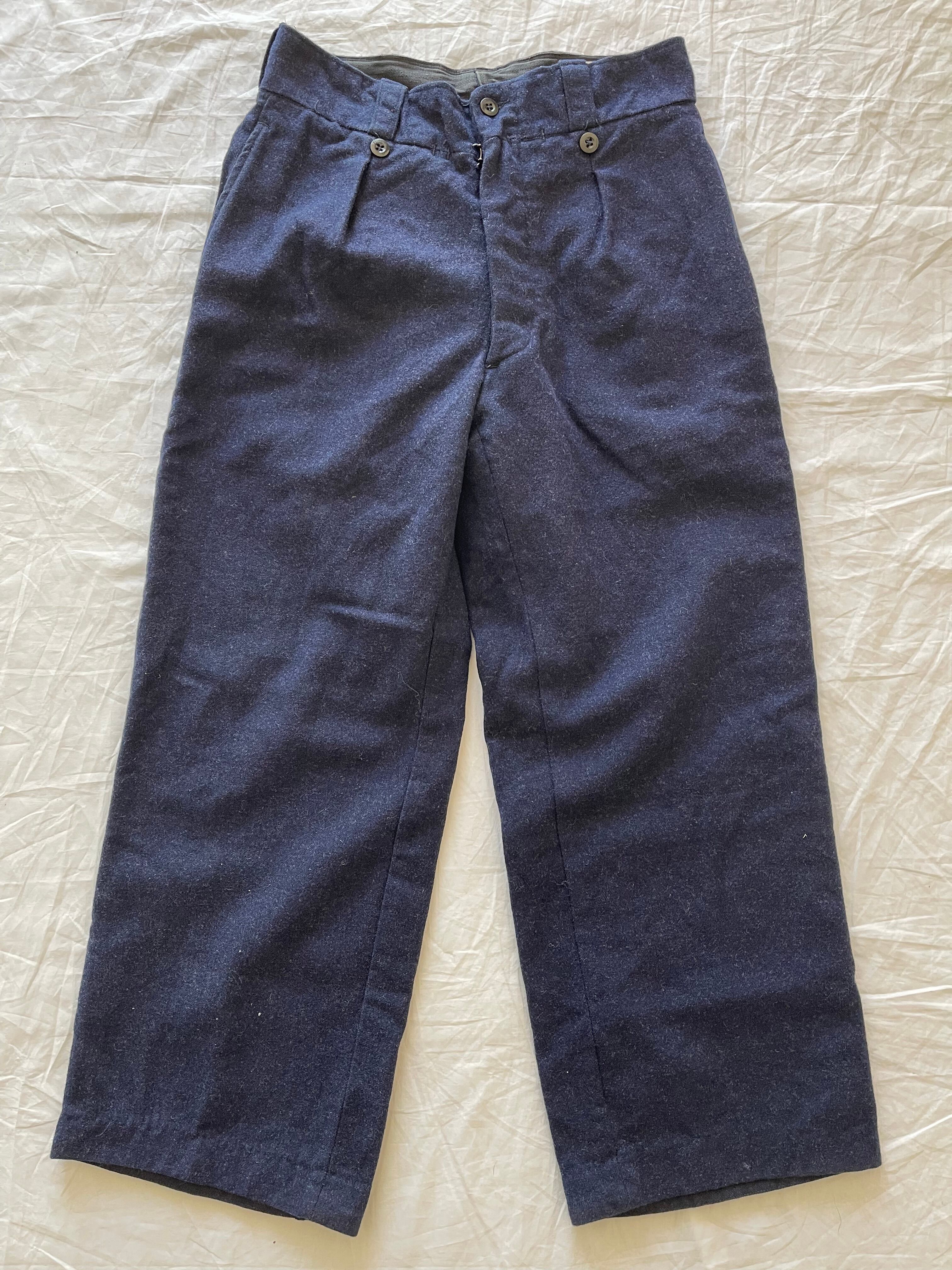 M52 French Army Blue Wool Trousers