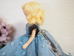 ナンシー・アン  「ストーリーブックドール」プラスティック　ブルー花柄黒レース 画像8