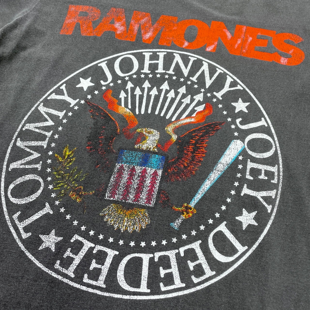 RAMONES ラモーンズ プリント バンドTシャツ メンズS相当 レディースM 