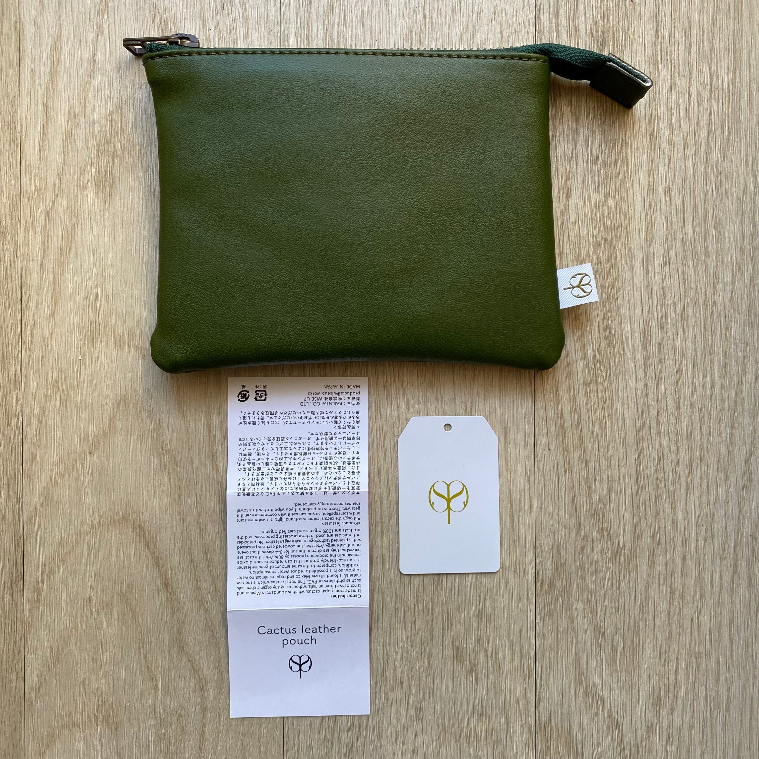 Vegan Restaurant AIN SOPH. サボテンレザーポーチ | Wise Up Shop