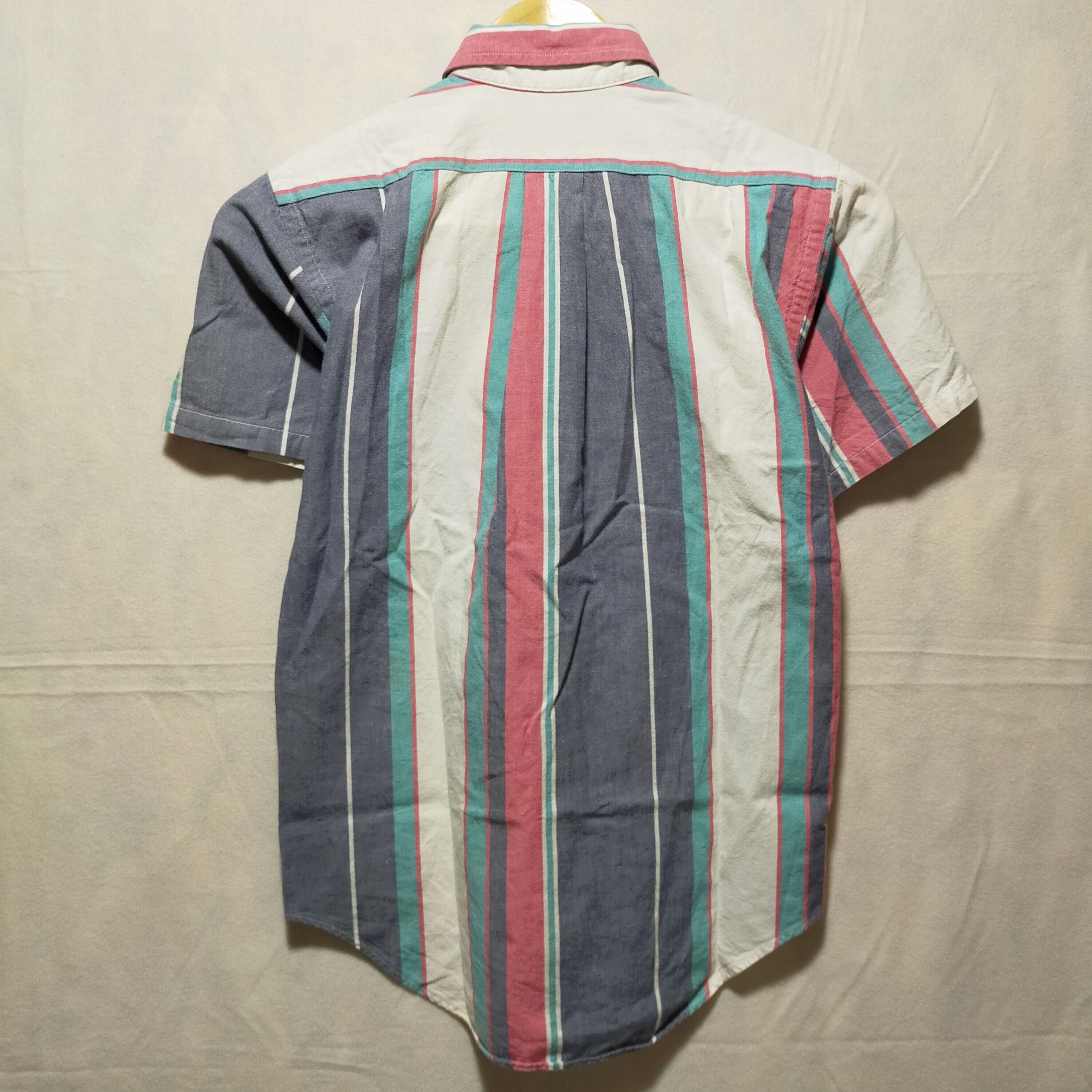 80s USA製 Polo by Ralph Lauren 緑タグ マルチストライプ 半袖 80s USA製 Polo by Ralph Lauren 緑タグ マルチストライプ 半袖