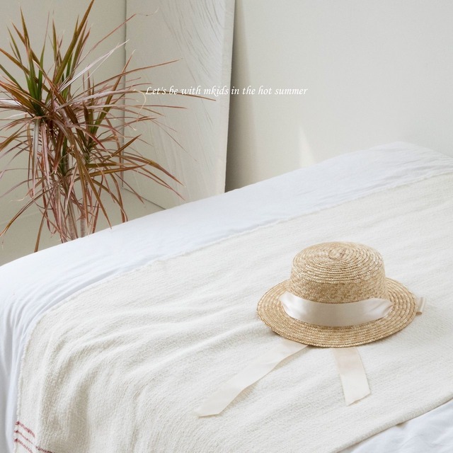 予約 : Ailey straw hat〔mkids〕