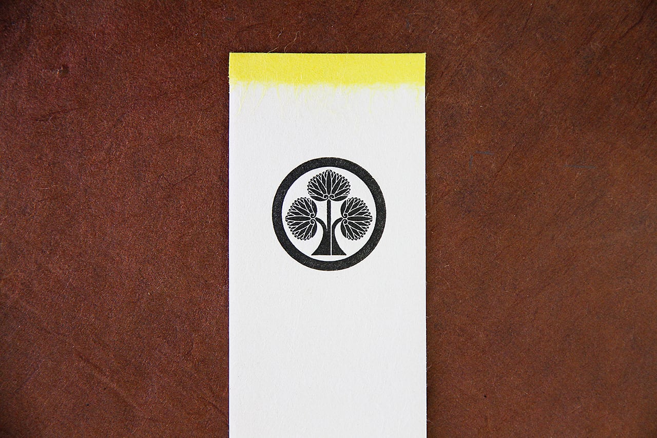 本多忠勝- 黒谷和紙×活版印刷「戦国武将家紋」しおり | 廣運舘活版所