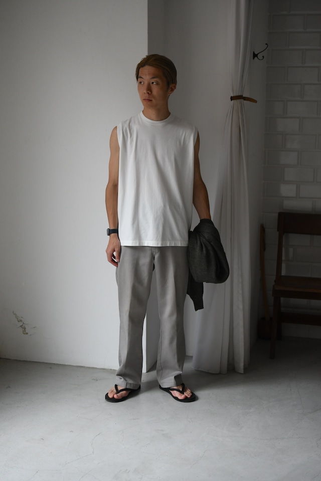 awasa / 2-pack sleeveles t-shirts (White)