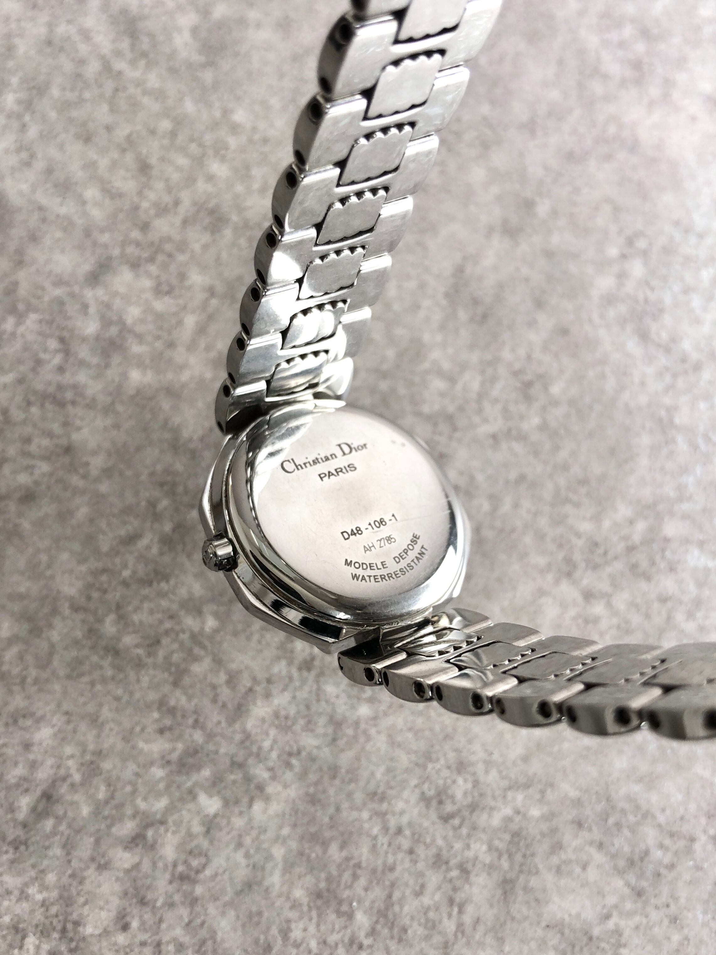 Christian Dior クリスチャン ディオール オクタゴン 腕時計 シルバー