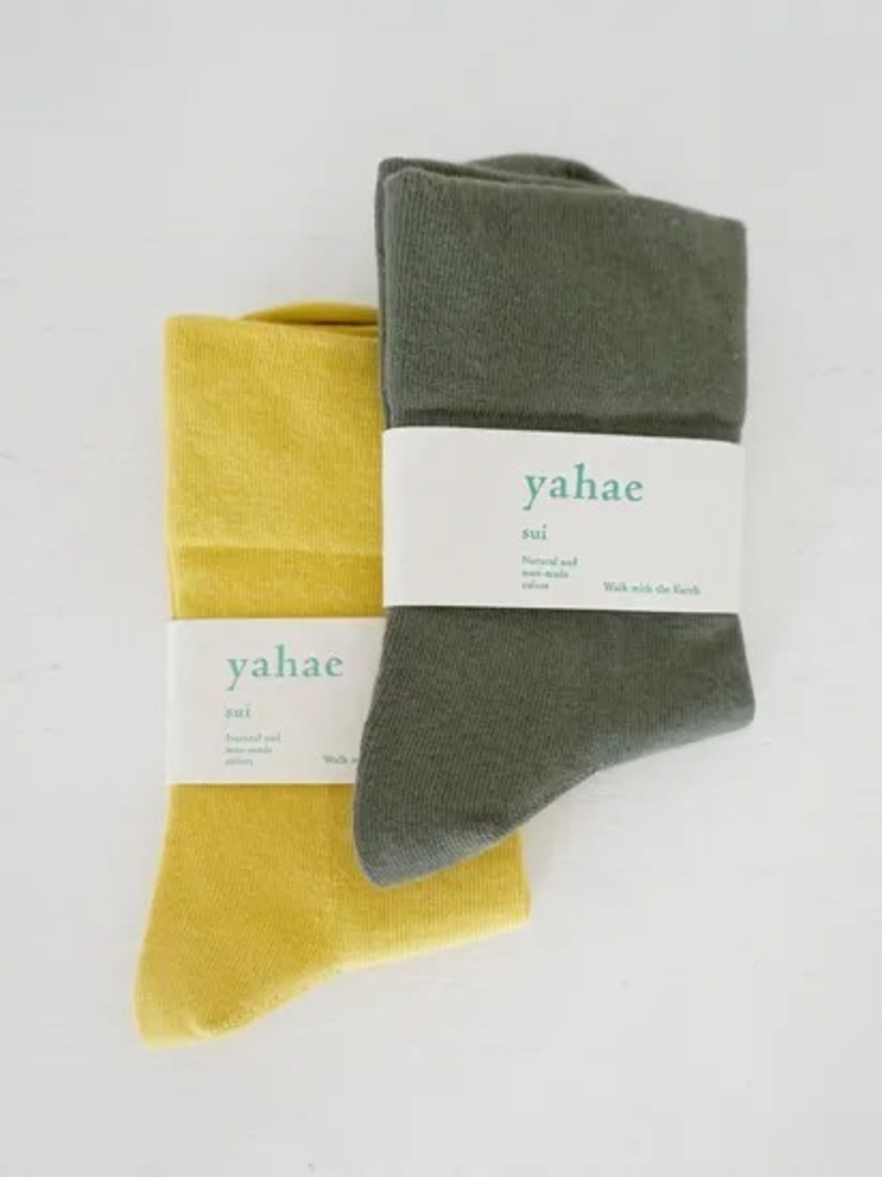 yahae Organic Cotton Rubber Free Plain Socks