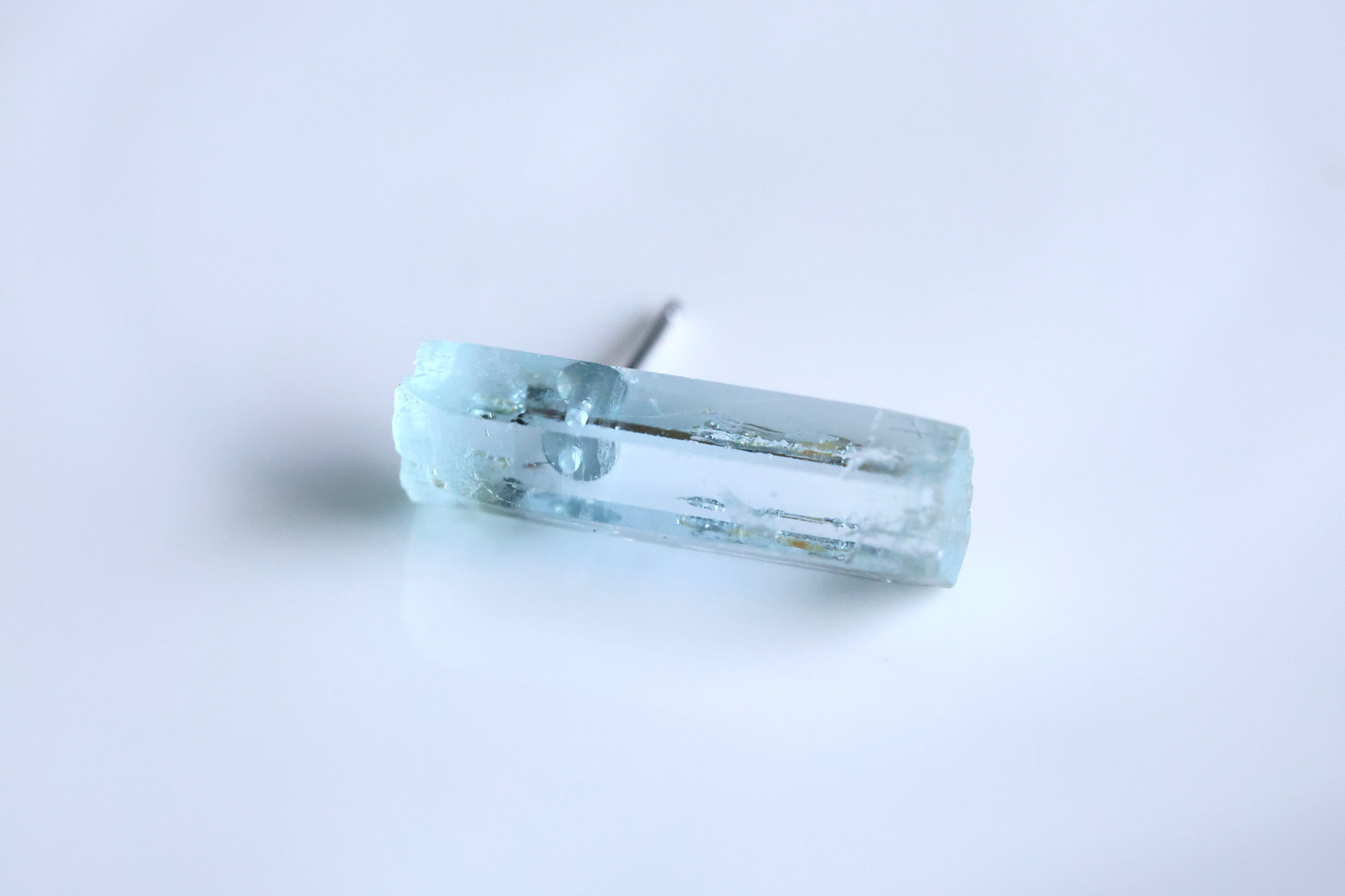 アクアマリン 片耳ピアス タプレジュン産