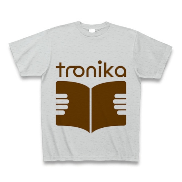 トロニカ　ロゴ　Tシャツ（グレー） - メイン画像