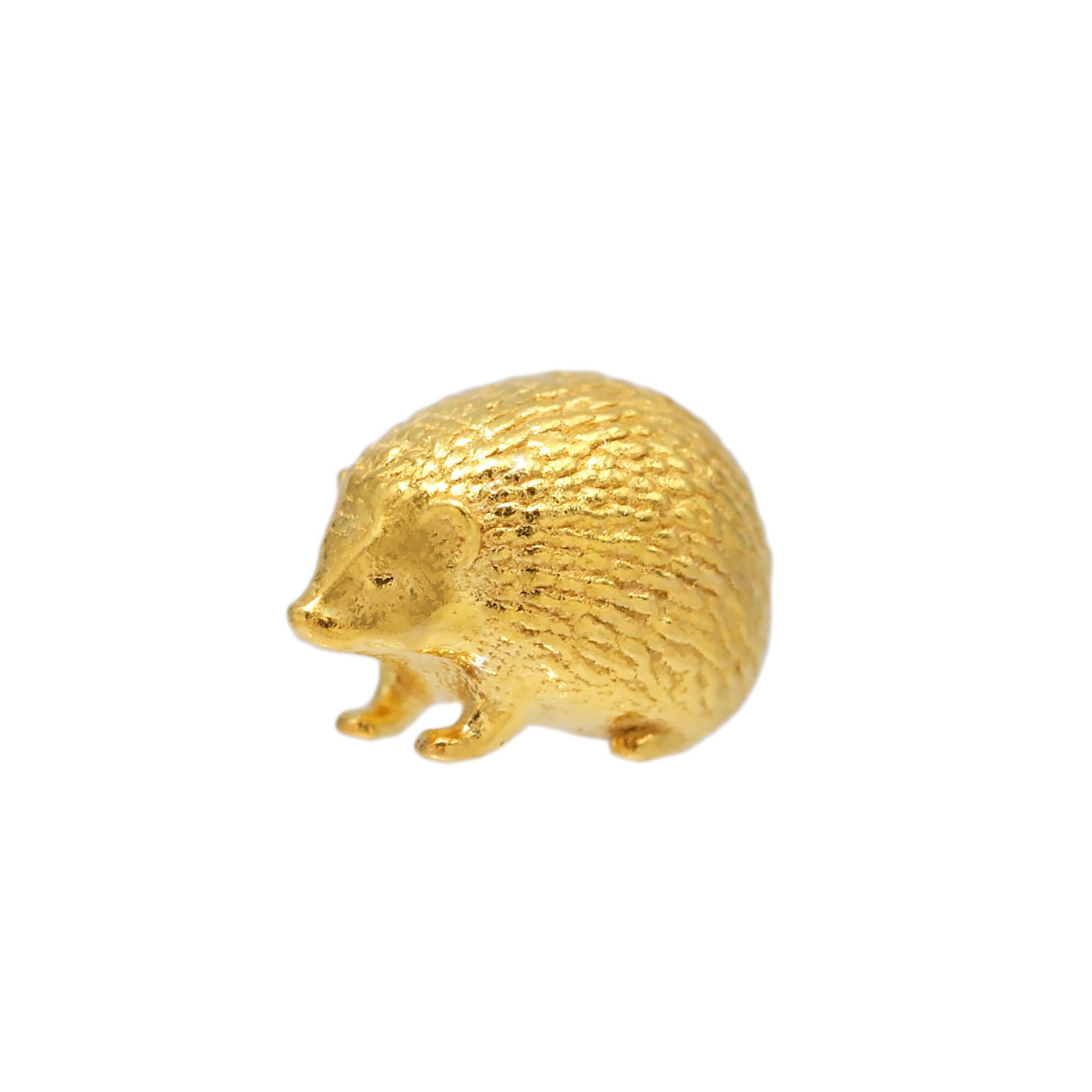 純金 約1g ハリネズミ 針鼠 JUNGOLD 指先サイズの芸術品