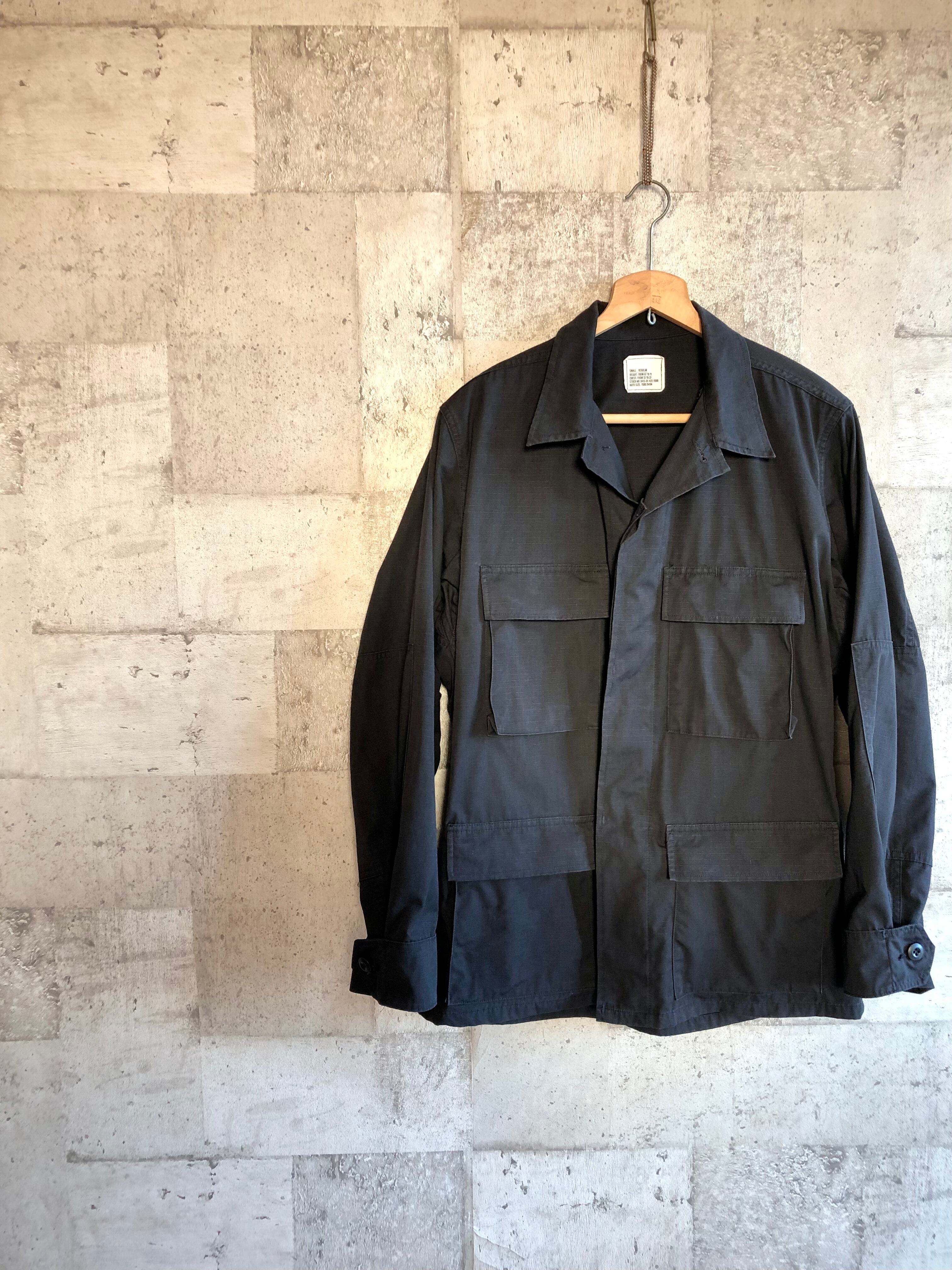 90s US.ARMY / UNICOR - BDU BLACK-357 MILITARY JACKET