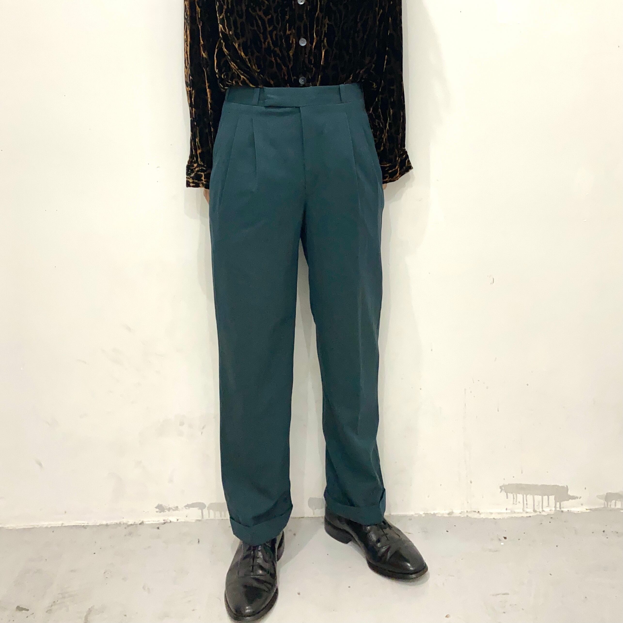 BANI&SONS TAILORS DARK GREEN SLACKS