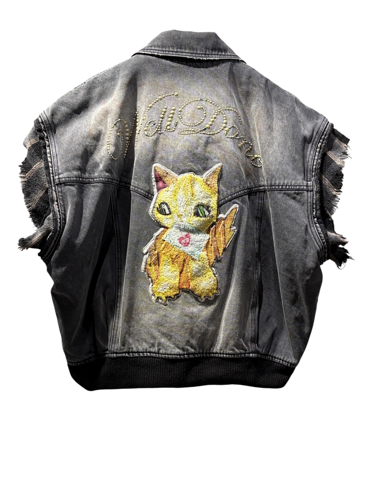 【26AW】WE11DONE ウェルダン / デニムベスト / BLACK WESTERN DENIM BLOUSON VEST - 2
