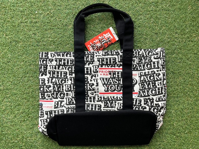 BLACK EYE PATCH × WASTED YOUTH STICKER COVERED TOTE BAG MULTI 30119