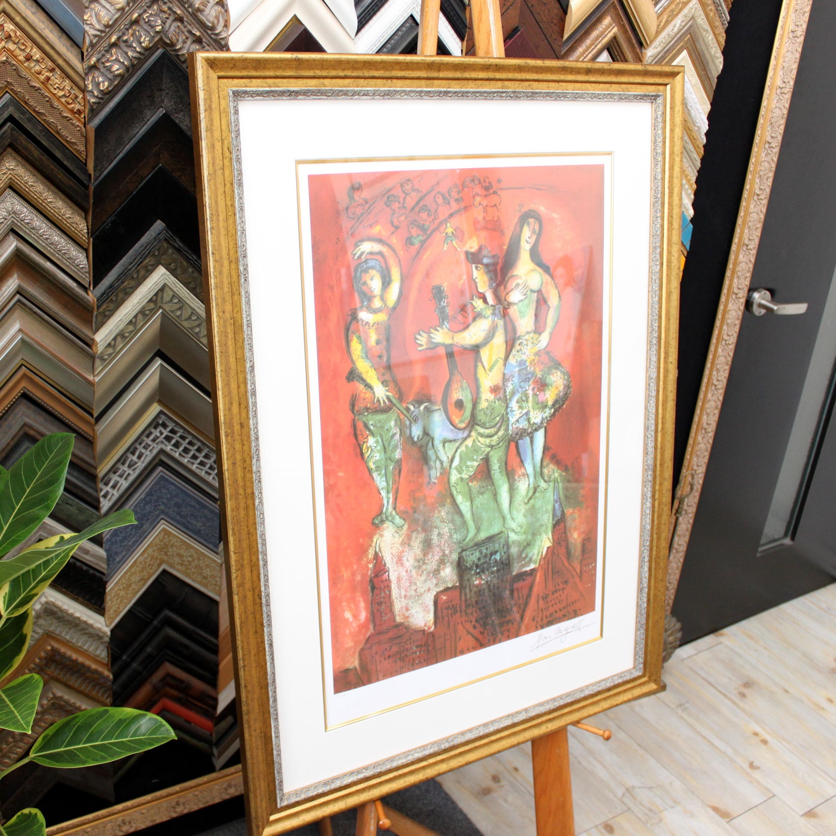 シャガール 絵画「カルメン」額縁4色選択可能 作品証明書 展示用フック