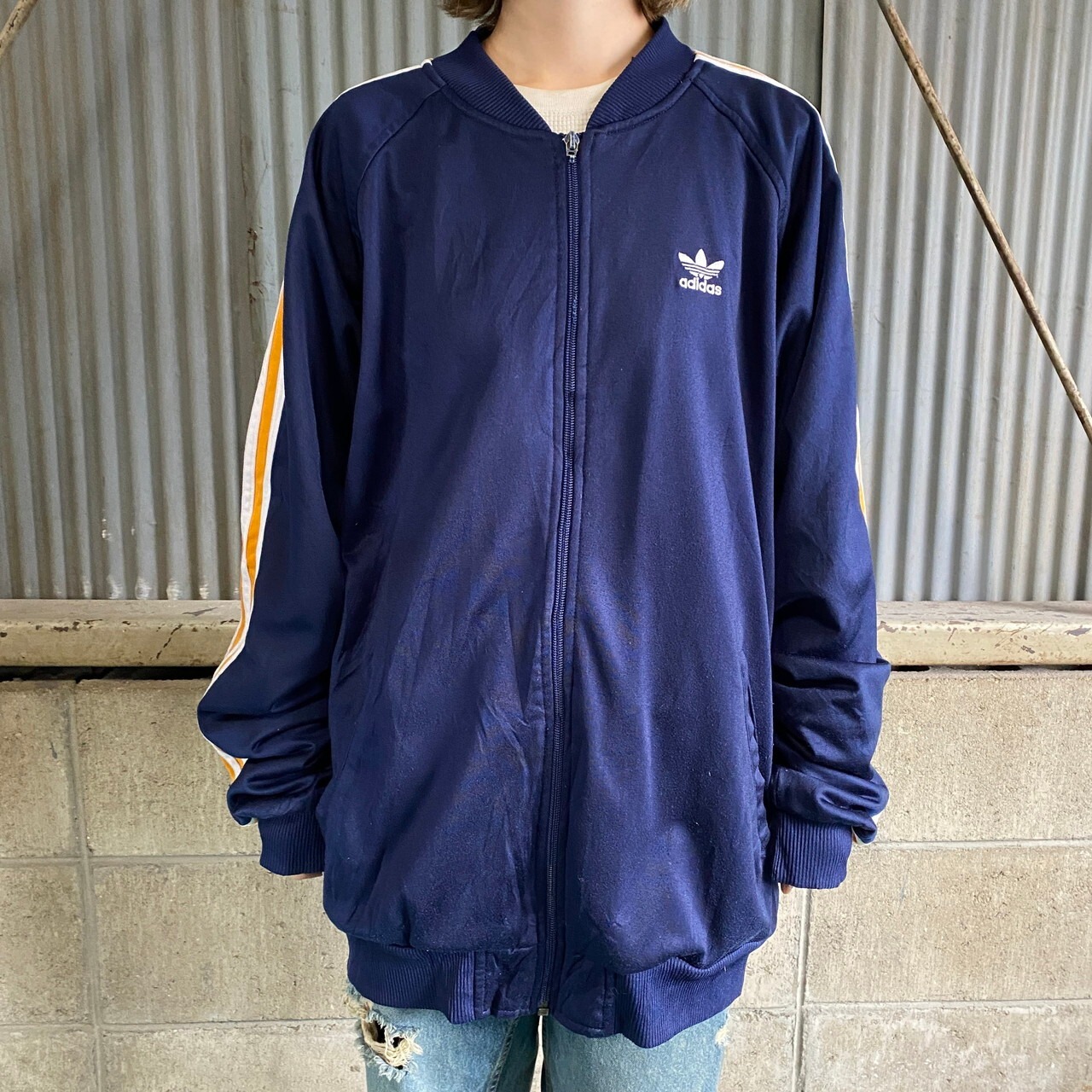 90年代 adidas アディダス サイドライン トラックジャケット メンズ XL 