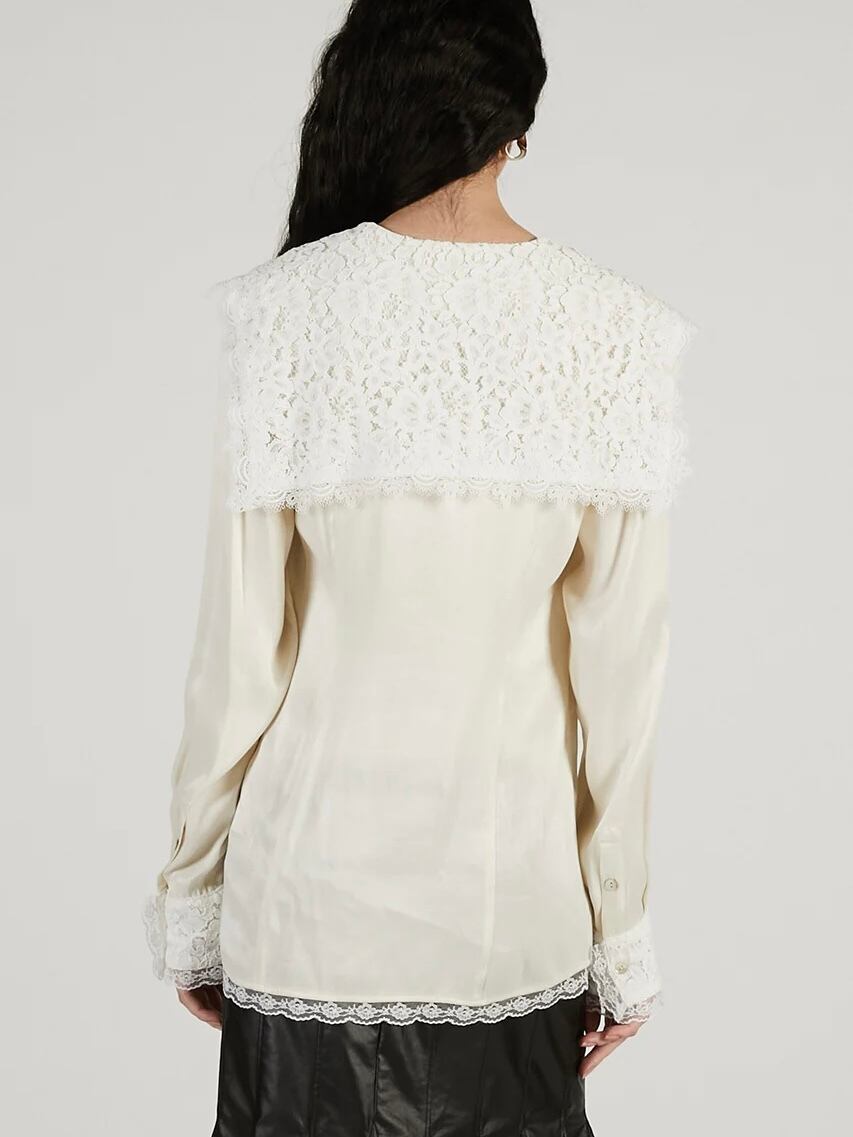 26SS】PRANK PROJECT プランクプロジェクト / Lace Collar Shirt